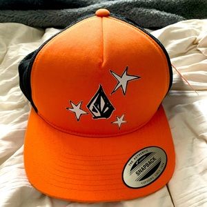 Orange Volcom SnapBack Hat